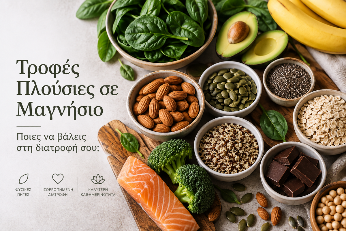Τροφές Πλούσιες σε Μαγνήσιο: Ποιες να Βάλεις στη Διατροφή σου;